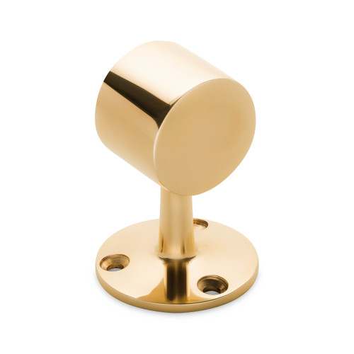 Flush End Post - Polished Brass -1.5" OD