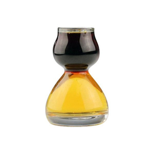 Quaffer Glass Double Bubble Layered Shot Glass