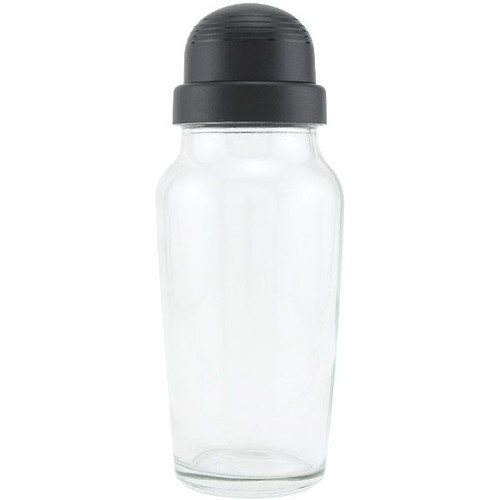 Libbey Glass Cocktail Shaker with Black Lid - 19.75 oz