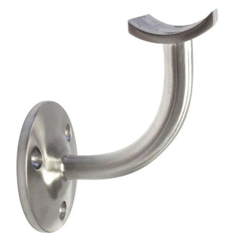 Handrail Bracket - Brushed (Satin) Stainless Steel - 1.5-inch OD