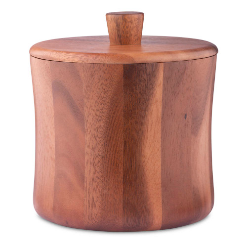 Natural Teak Wood Ice Bucket - 3 Quarts