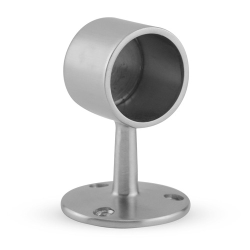 Flush End Post - Brushed Stainless Steel - 1.5" OD