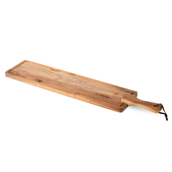 Rustic Farmhouse Acacia Wood Charcuterie & Tapas Board - 26.5"L