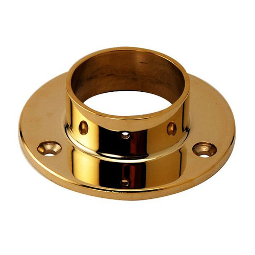 3-inch Wall Flange - Polished Brass - 1.5