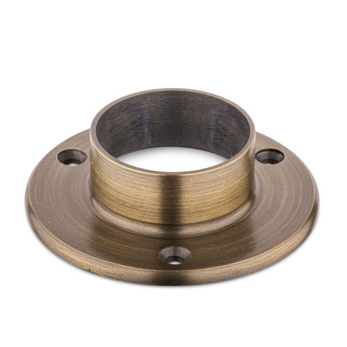 4" Wall Flange - Antique Brass - 2" OD