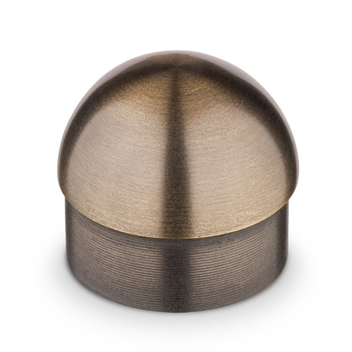 Domed End Cap - Antique Brass - 2" OD