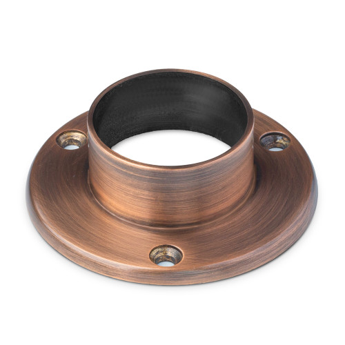 4" Wall Flange - Antique Copper - 2" OD