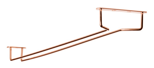 Glass Hanger Rack - Copper Plated - 24"L