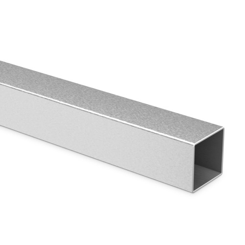 Bar Foot Rail Tubing - Brushed Stainless Steel - 1.5" - Square