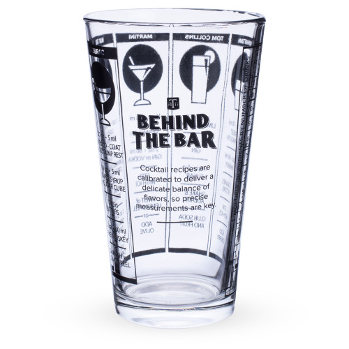 Behind The Bar��� Cocktail Recipe Mixing Glass - 16 oz