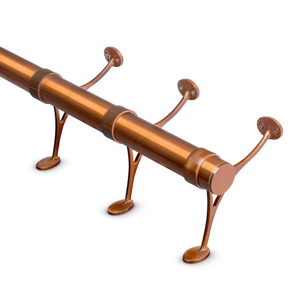 Sunset Copper Bar Foot Rail Kit