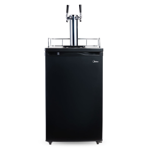 Economy Kegerator - 2 Faucet - Black Door