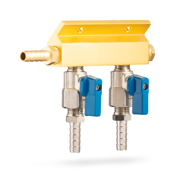 CO2 Distribution Manifold - Aluminum - 2 to 9 Outlets