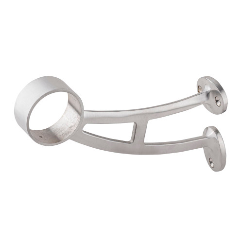 Bar Mount Foot Rail Bracket - Brushed Stainless Steel - 2" OD