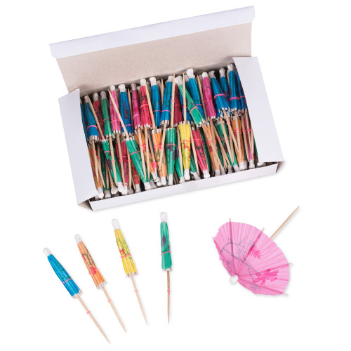 Cocktail Parasol Drink Umbrellas - Box of 144