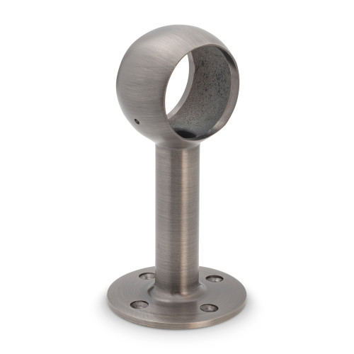 Rounded Center Post Bracket - Pewter - 2" OD