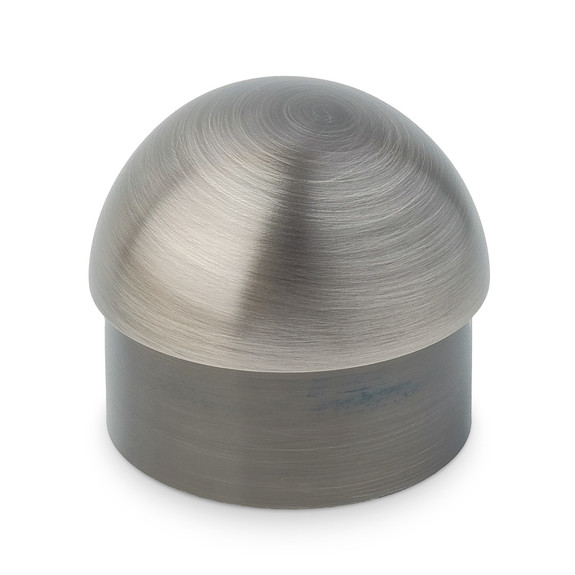 Domed End Cap - Pewter - 2" OD