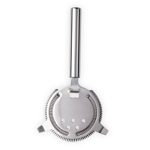 Urban Bar Stainless Steel 2-Prong Hawthorn Cocktail Strainer with Handle