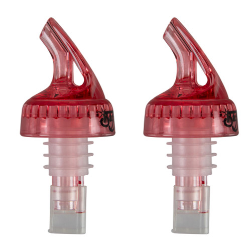 Bar Maid Sommelier Series Professional Wine Aerator Bottle Pourers - Red - 2 Pack